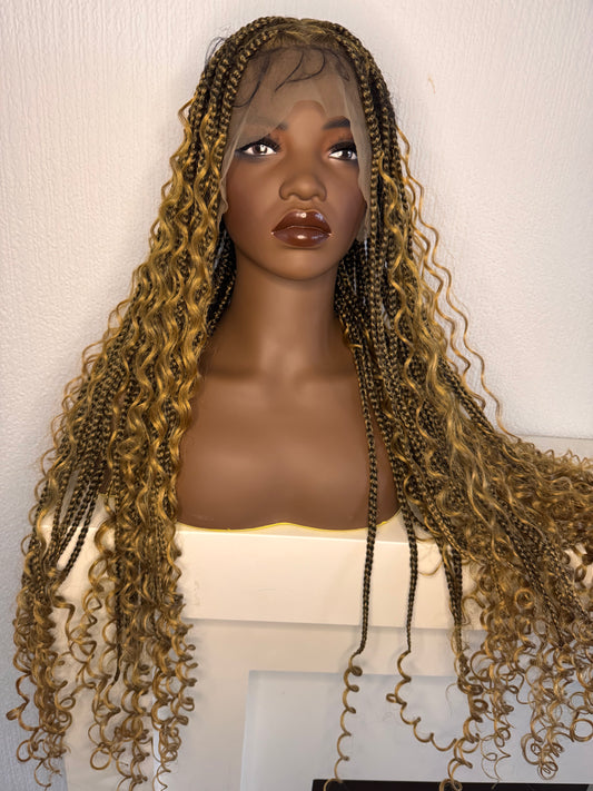 36 Inches 1B/27 Honey Blonde Boho Goddess Wig