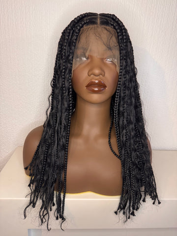 24 Inches Black Boho Goddess Wig